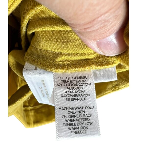 LOFT Mustard Pixie‎ Pants - Picture 4 of 5